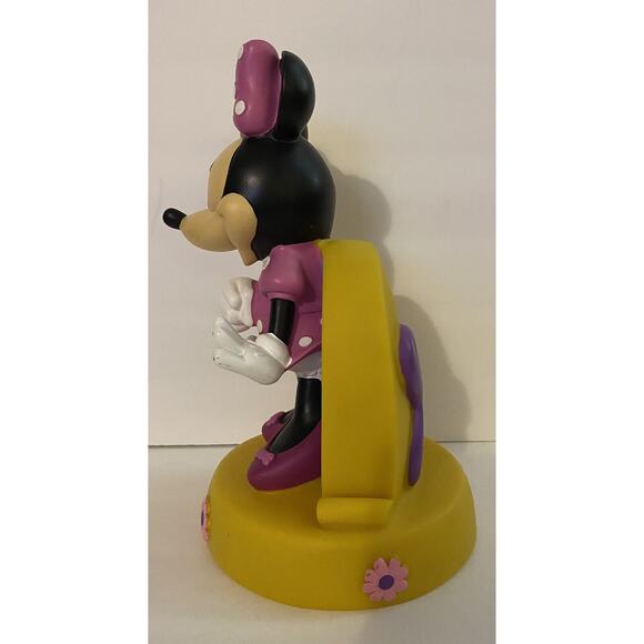 Vintage Minnie Mouse Coin Piggy Bank Plastic The Walt Disney Co 9” Pink - Picture 2 of 7